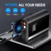 imageCARSUN Jump Starter with Air Compressor 3500A 150PSI CAR Battery Jumper Starter Portable 90 Gas80L Diesel with Digital Tire Inflator 12V Battery Booster Jump Starter with Large LCD Display