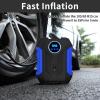 imageDigital Air Compressor for Car Auto Pump Portable Tire Inflator with LED Light DC 12V BlueBlue