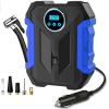 imageDigital Air Compressor for Car Auto Pump Portable Tire Inflator with LED Light DC 12V BlueBlue