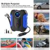 imageDigital Air Compressor for Car Auto Pump Portable Tire Inflator with LED Light DC 12V BlueBlue
