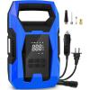 imageCARSUN ACDC Tire Inflator Portable Air Compressor Dual Power for Home 110V AC and Car 12V DC Air Pump with Pressure Gauge Auto Shutoff Tire Pump for Car Motorcycle Bicycle and Other InflatablesBlue