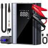 imageCARSUN Jump Starter with Air Compressor 3500A 150PSI CAR Battery Jumper Starter Portable 90 Gas80L Diesel with Digital Tire Inflator 12V Battery Booster Jump Starter with Large LCD Display